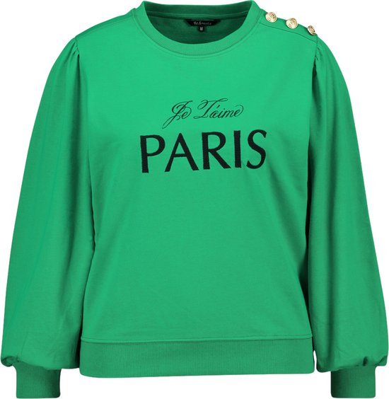 MS Mode Trui Sweater "Paris" met knopen op de schouder