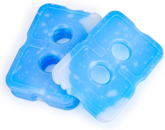 Koelelementen voor Koelbox en Koeltas - 4pack - Platte, Kleine en Mini Vrieselementen voor Reis, Picknick en Kamperen - Compacte Gel Koelelementen - Sunflake van KOEL — afbeelding 2