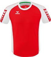 Erima Six Wings Shirt Korte Mouw Kinderen - Rood / Wit | Maat: 128