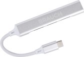 Station d'accueil Brauch 5 en 1 USB-A USB-B USB-C USB-D Mac et Windows - Grijs