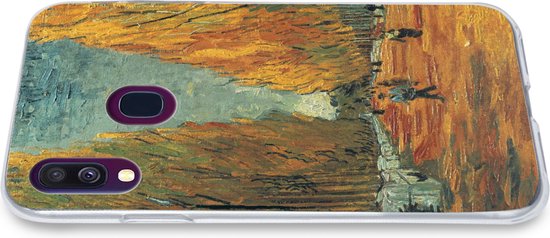 Telefoonhoesje Geschikt voor Samsung Galaxy A40 hoesje - Elysische velden - Vincent van Gogh - Siliconen Telefoonhoesje Telefoonhoesje