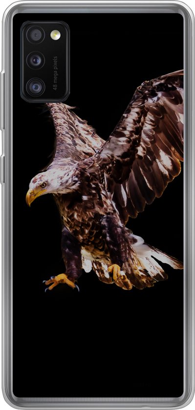 Coque Samsung Galaxy A41 - Aigle - Vogel - Ressorts - Étui de téléphone en Siliconen