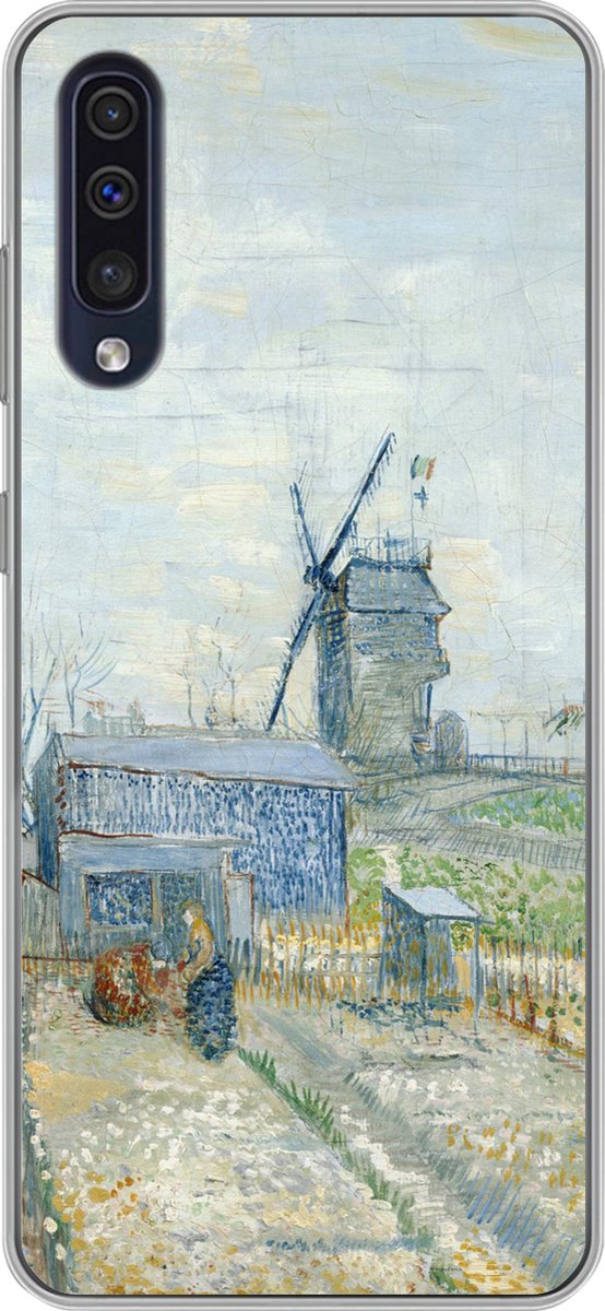 Telefoonhoesje Geschikt voor Samsung Galaxy A30s hoesje - Montmartre: molens en moestuinen - Vincent van Gogh - Siliconen Telefoonhoesje Telefoonhoesje