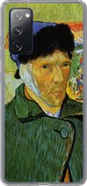 Geschikt voor Samsung Galaxy S20 FE hoesje - Zelfportret met verbonden oor - Vincent van Gogh - Siliconen Telefoonhoesje