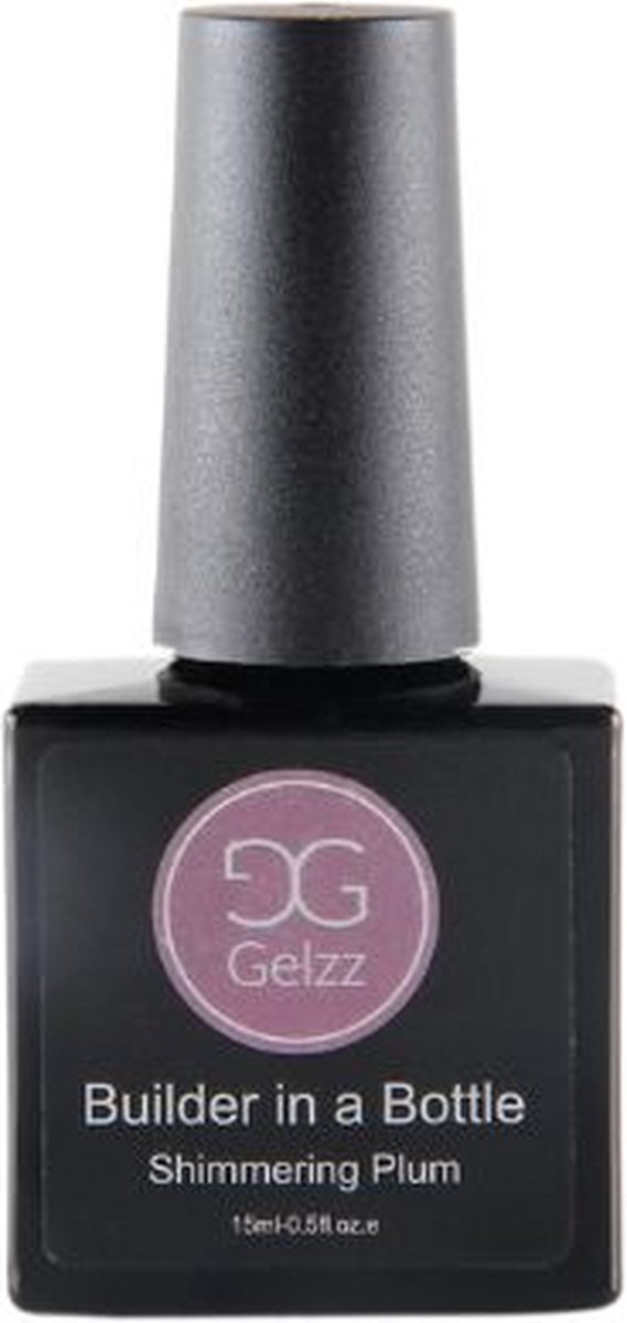 Gelzz BIAB Builder in a Bottle Shimmering Plum - GlitterNude - - 15ml - Vegan