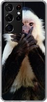 Coque Samsung Galaxy S21 Ultra - Singe - Animaux Sauvages - Portrait - Siliconen