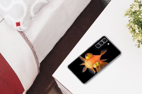 Coque Samsung Galaxy S21 - Poisson rouge - Animaux aquatiques - Yeux - Siliconen