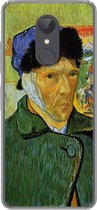 Geschikt voor Xiaomi Redmi 5 hoesje - Zelfportret met verbonden oor - Vincent van Gogh - Siliconen Telefoonhoesje