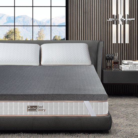 BedStory Topper 180 x 200 cm Traagschuim Topper Effectieve