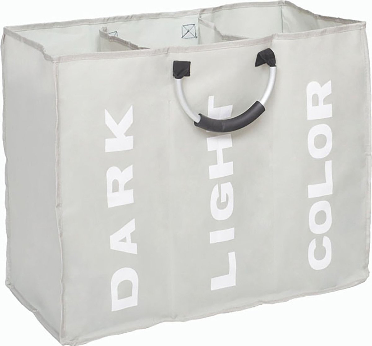 Goedkoopste Nivard Wassorteerder 3 Vakken - Wassorteerder - Wasmand 3 Vakken - Laundry Basket - Laundry Bag - Lichtgrijs