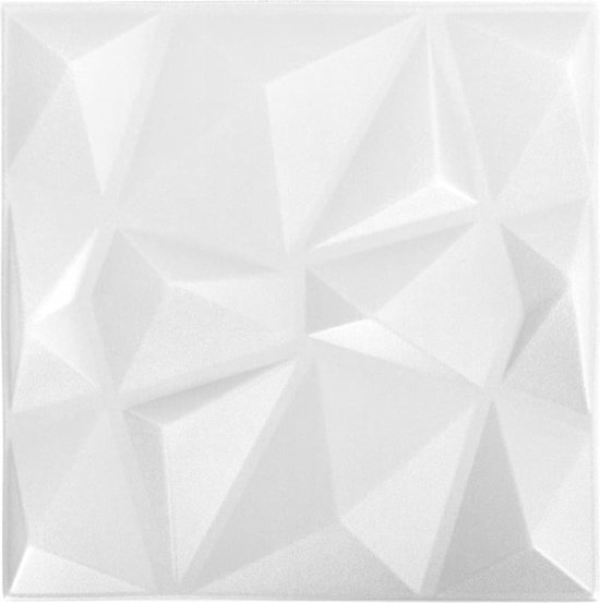 Jaxguom 3D Wandpaneele Diamant 12 Stück 30 x 30 cm