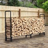Brandhoutrek - Firewood Rack Metal Firewood Rack for Indoor and Outdoor 233 x 34.8 x 118 cm