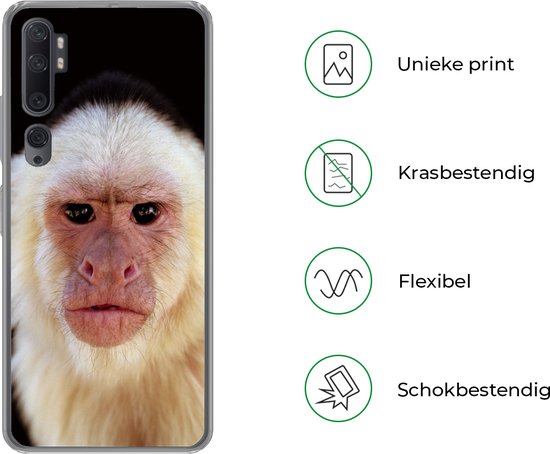 Xiaomi Mi Note 10 Pro - Singe - Fourrure - Zwart - Coque de téléphone en Siliconen