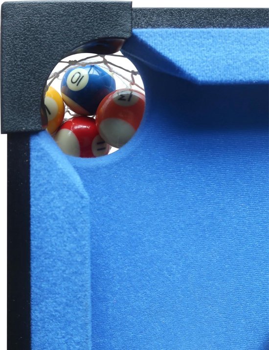 Mini Pooltafel - Inclusief Keu, ballen en driehoek - Voor kinderen - 118x64x12cm van mini — afbeelding 3