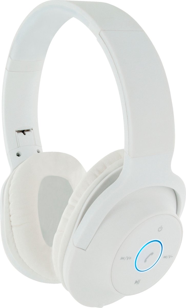 Schwaiger KH220BTW512 hoofdtelefoon/headset Hoofdtelefoons Draadloos Hoofdband Muziek Micro-USB Bluetooth Wit