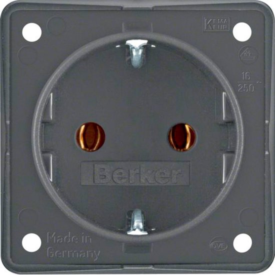 Hager Berker Integro Wandstopcontact (WCD schakelmateriaal) - 947782505 - E2FJP