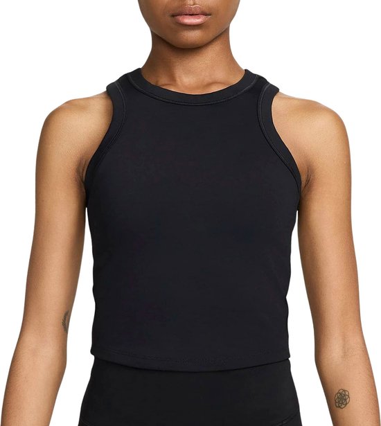 Nike One Fitted Dri-FIT Cropped Tanktop Dames