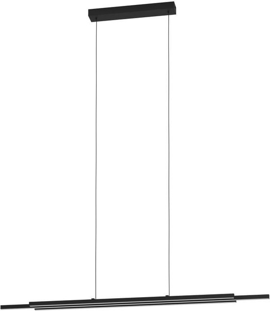 EGLO Cannigiona Hanglamp - LED - 93 cm - Zwart
