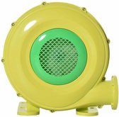 Zaza Home 450W Elektrische Luchtpomp Blazer Pomp Ventilator Met Handvat Lichtgewicht Draagbaar Voor Opblaasbaar Speelgoed Abs Geel + Groen 35 X 26 X 33.5 Cm