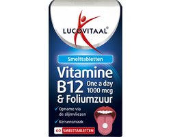 Lucovitaal Vitamine B12 & Foliumzuur 60 smelttabletten