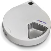 Closer Pets C500 - Automatische voerbak voor huisdieren - 5 maaltijden - roestvrijstalen bakjes - digitale timer - wit