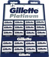 Gillette Platinum - 20 paquets de 5 lames - Lames de rasoir plates -