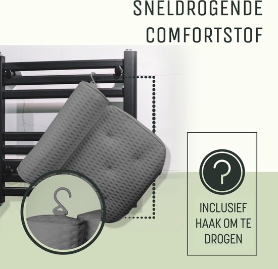 Badkussen Decor Walther Loft NK Met 2 zuignappen Wit