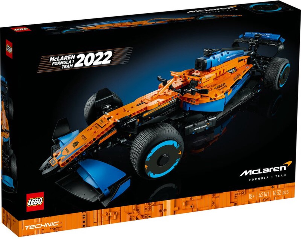 LEGO Technic McLaren Formule 1 2022 Racewagen Set voor Volwassenen - 42141 - LEGO