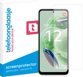 Telefoonglaasje Screenprotectors - Geschikt voor Xiaomi Redmi Note 12 5G - Case Friendly - Gehard Glas Screenprotector - Geschikt voor Xiaomi Redmi Note 12 5G - Beschermglas