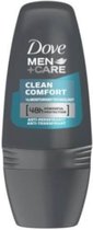 Dove MEN+CARE CLEAN COMFORT ANTIPERSPIRANT ROLL-ON Mannen Rollerdeodorant 50 ml