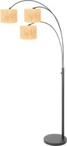 Steinhauer vloerlamp Sparkled light - zwart - - 3830ZW