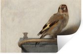 Muurstickers - Sticker Folie - Het puttertje - Carel Fabritius - 90x60 cm - Plakfolie - Muurstickers Kinderkamer - Zelfklevend Behang - Zelfklevend behangpapier - Stickerfolie