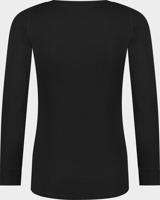 Poederbaas thermoshirt heren - zwart, wintersport thermo, pro-thermoshirt