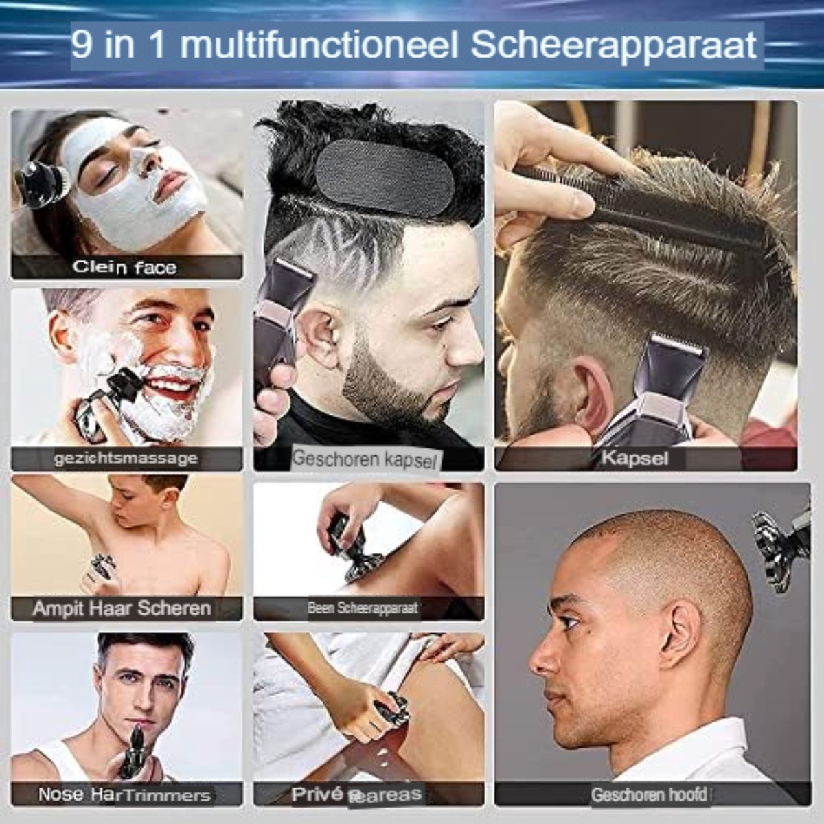 Apex CE Specialist Hoofd Scheerapparaat Zwart - afbeelding 2