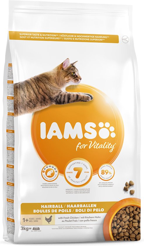 IAMS Adult Hairball kattenvoer 3 kg - Merken