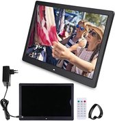 Bol.com Digitale fotolijst - Digitale fotolijsten - Digitaal fotolijstje - Digitale fotokade - ‎362 x 248 x 2 cm - Zwart aanbieding