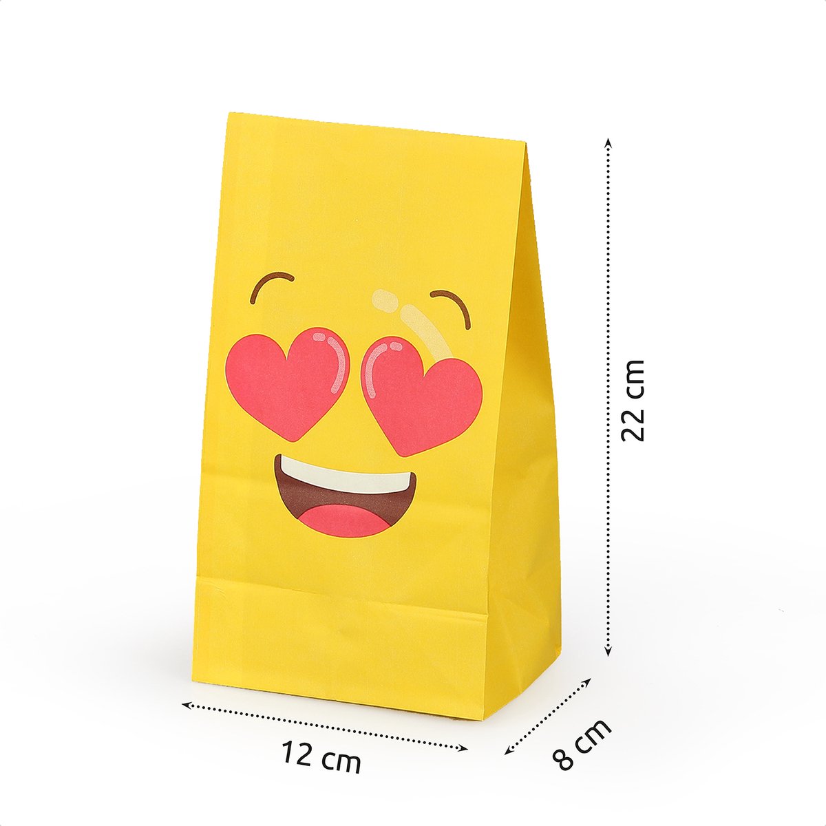 Isa's Friends® Uitdeelzakjes + Stickers - Smileys - 40 stuks - Stevig Papier - Traktatie zakjes — afbeelding 8