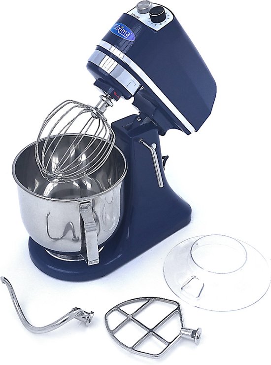 Maxima Planeetmenger 7 L Tot 2 Kg Deeg Staalblauw - RVS Mengkom - 11 Snelheden - Keukenmachine - Standmixer - Keukenrobot - 7 liter - Blauw van Maxima — afbeelding 3