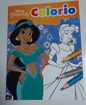 Kleurboek - Disney - Princess - A4 - 32 kleurplaten - Princess - Jasmine Alladin