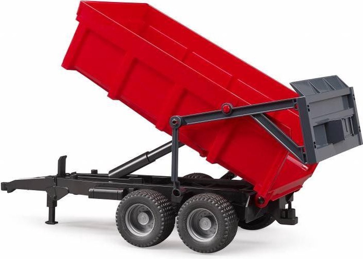 Bruder Kieptrailer Rood – kiepbare aanhanger met automatische klep thumbnail 6