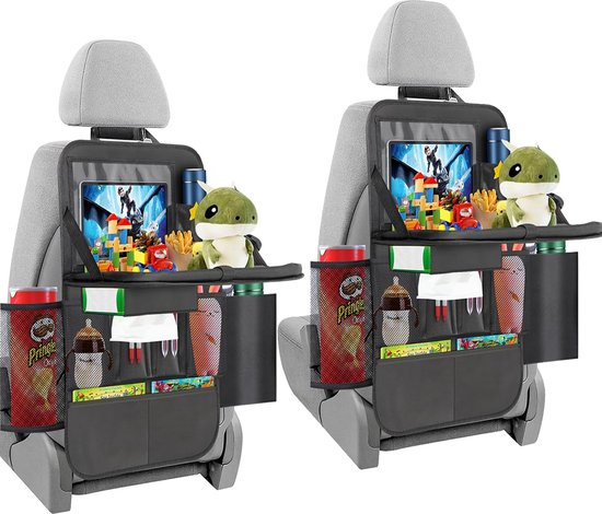 Multifunctionele autostoelorganizer, 2 stuks, auto-organizer voor
