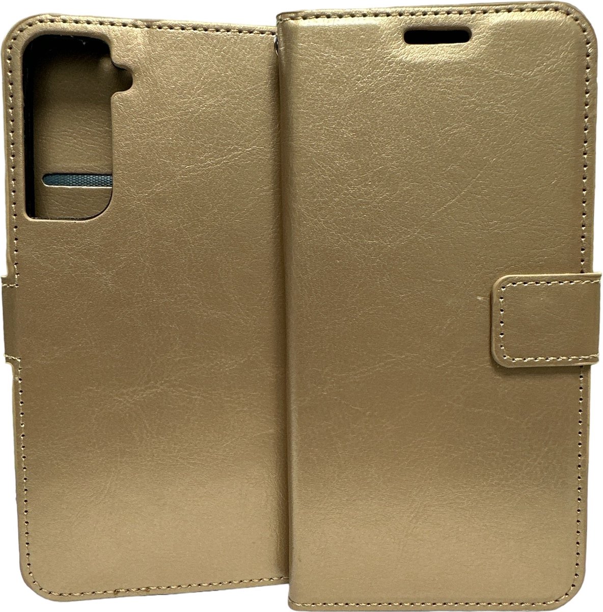 Portemonnee Book Case Hoesje Geschikt voor: Samsung Galaxy S21 Plus - goud