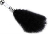 *** Tickler sensuel Zwart/ Argent caressant - Teasing érotique - Plume violette pour flirter, caresser et BDSM - Jeu de rôle Partner - de Heble® ***