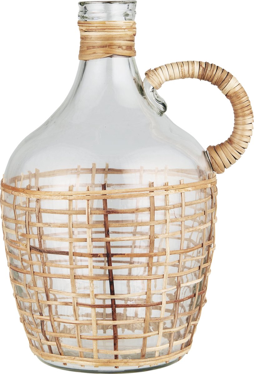 Ib Laursen-decoratieve kruik-transparant-rietstengel-24.5 cm hoog
