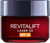 L’Oréal Paris Revitalift Laser X3 Anti-Rimpel Dagcrème Met SPF 25 - Drievoudige Werking - Vitamine C, Hyaluronzuur, Pro-Retinol - 50ml