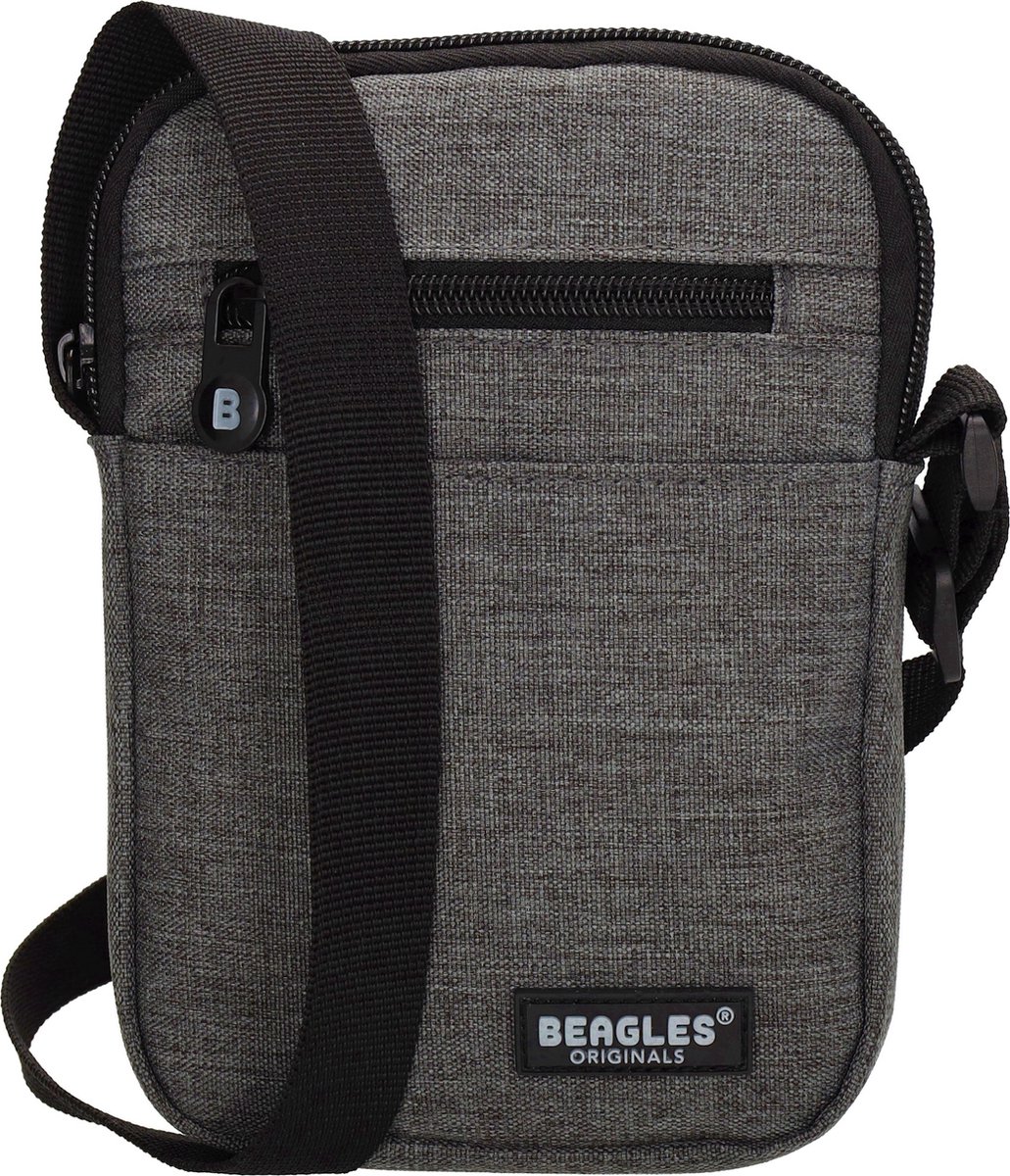 Beagles Originals Kyoto Crossbody Schoudertasje Handig voor Telefoon - Grijs