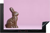 KitchenYeah® Inductie beschermer 81.2x52 cm - Chocolade paashaas - Kookplaataccessoires - Afdekplaat voor kookplaat - Inductiebeschermer - Inductiemat - Inductieplaat mat