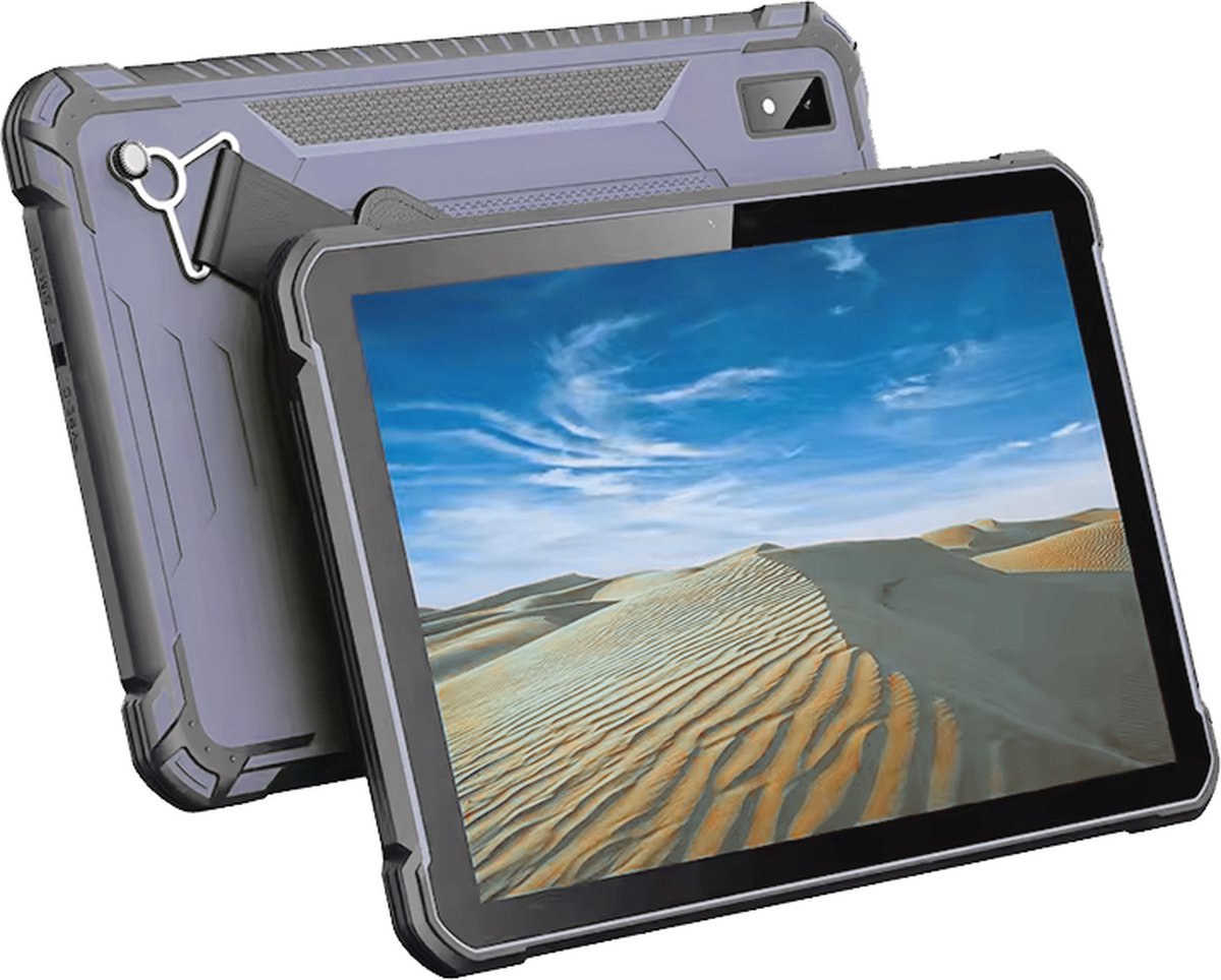 Lipa P16 Rugged tablet 6/128 GB - Robuuste tablet - Tablet 10 inch - Android tablet - IP68 waterproof en stofdicht - Met Robuuste case - 4G Dual SIM aansluiting - Mobiel internet en GPS - Android 13 - Extra bescherming - Tablet voor industrieën