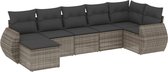 vidaXL-7-delige-Loungeset-met-kussens-poly-rattan-grijs