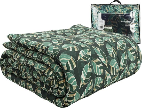Dekbed 220x240 Cm 4 Seizoenen Qiwagu Grün C166 Dekbed 220x240 Cm - 4-Seizoenen Omkeerbaar Dekbed Met 2 Kussenslopen Imitatiezijde Gevuld Dekbed Licht
